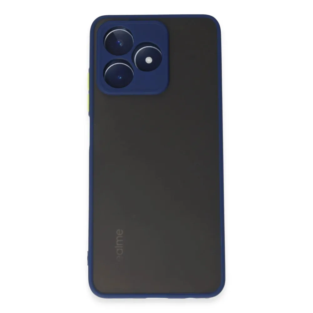 Newface Realme C53 Kılıf Montreal Silikon Kapak - Lacivert