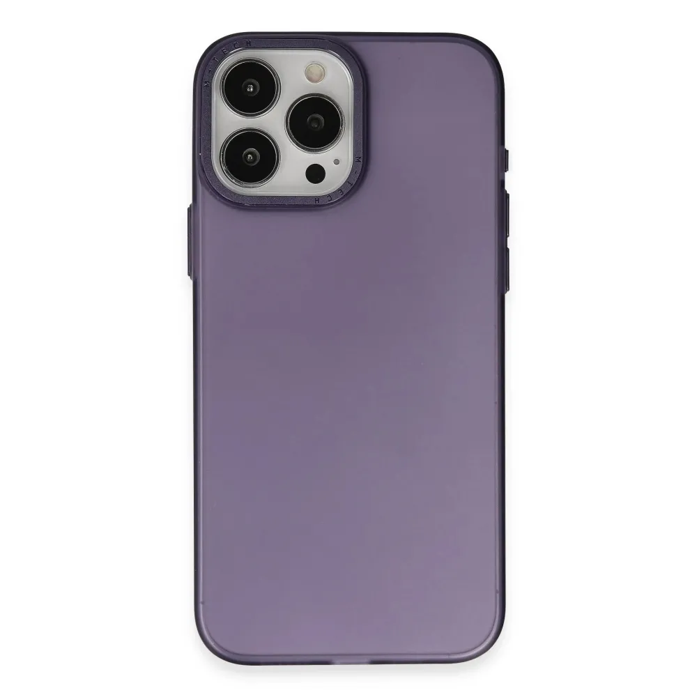 Newface Iphone 15 Pro Kılıf Modos Metal Kapak - Derin Mor