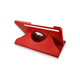 Newface Samsung Galaxy X800 Tab S8 Plus 12.4 Kılıf 360 Tablet Deri Kılıf - Kırmızı