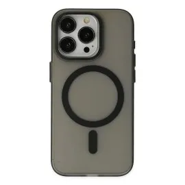 Newface Iphone 15 Pro Kılıf Lodos Magneticsafe Mat Kapak - Siyah