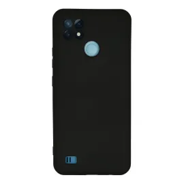 Newface Realme C21 Kılıf Nano Içi Kadife Silikon - Siyah