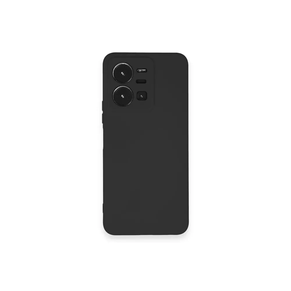 Newface Vivo Y35 Kılıf Nano Içi Kadife Silikon - Siyah