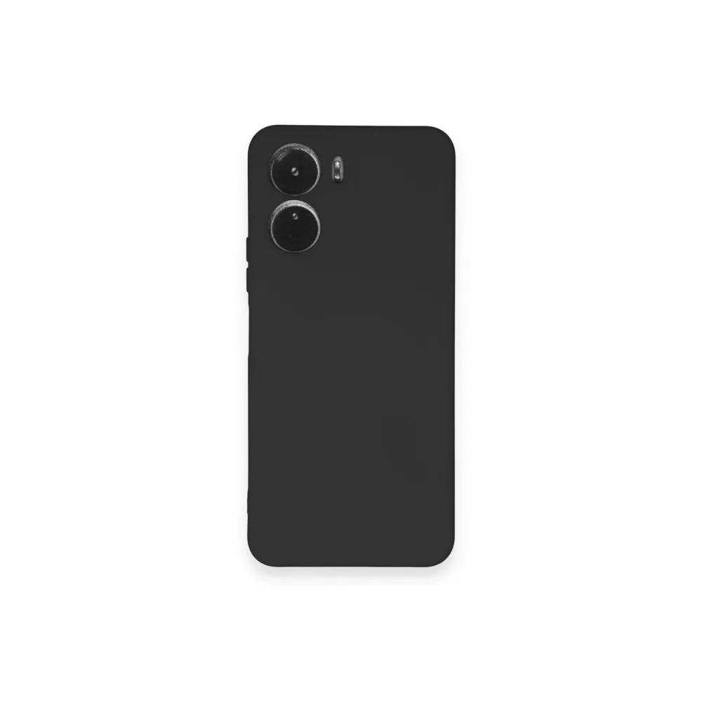 Newface Vivo Y16 Kılıf Nano Içi Kadife Silikon - Siyah