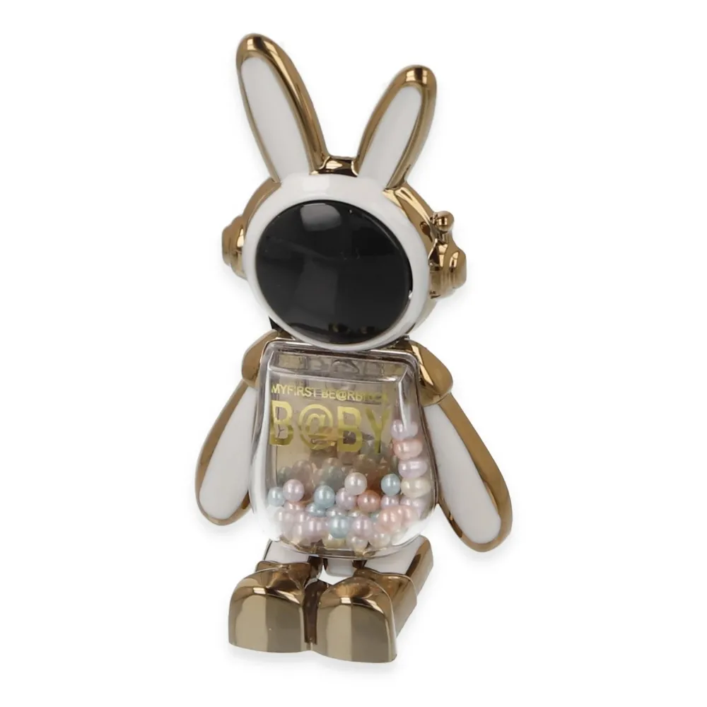 Newface Astro Stand Tavşan Astronot - Beyaz