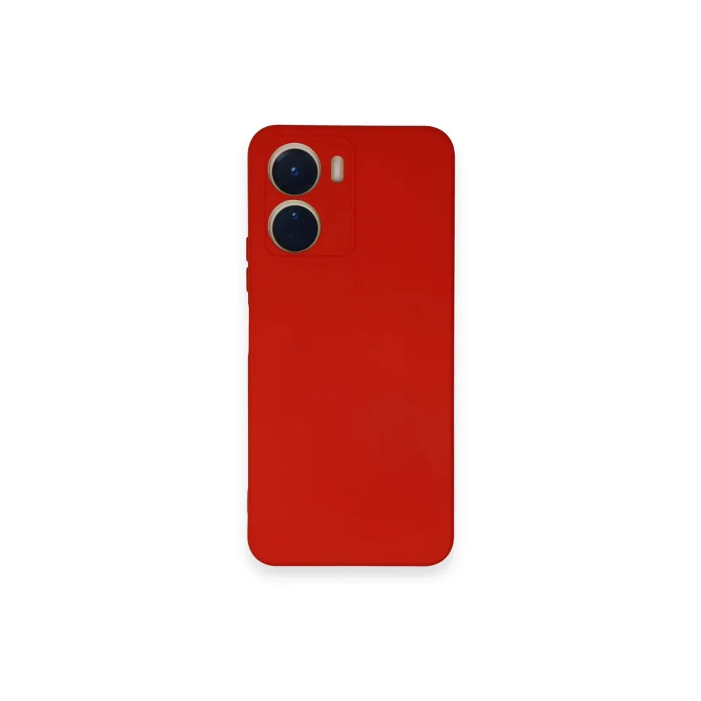 Newface Vivo Y16 Kılıf Nano Içi Kadife Silikon - Kırmızı