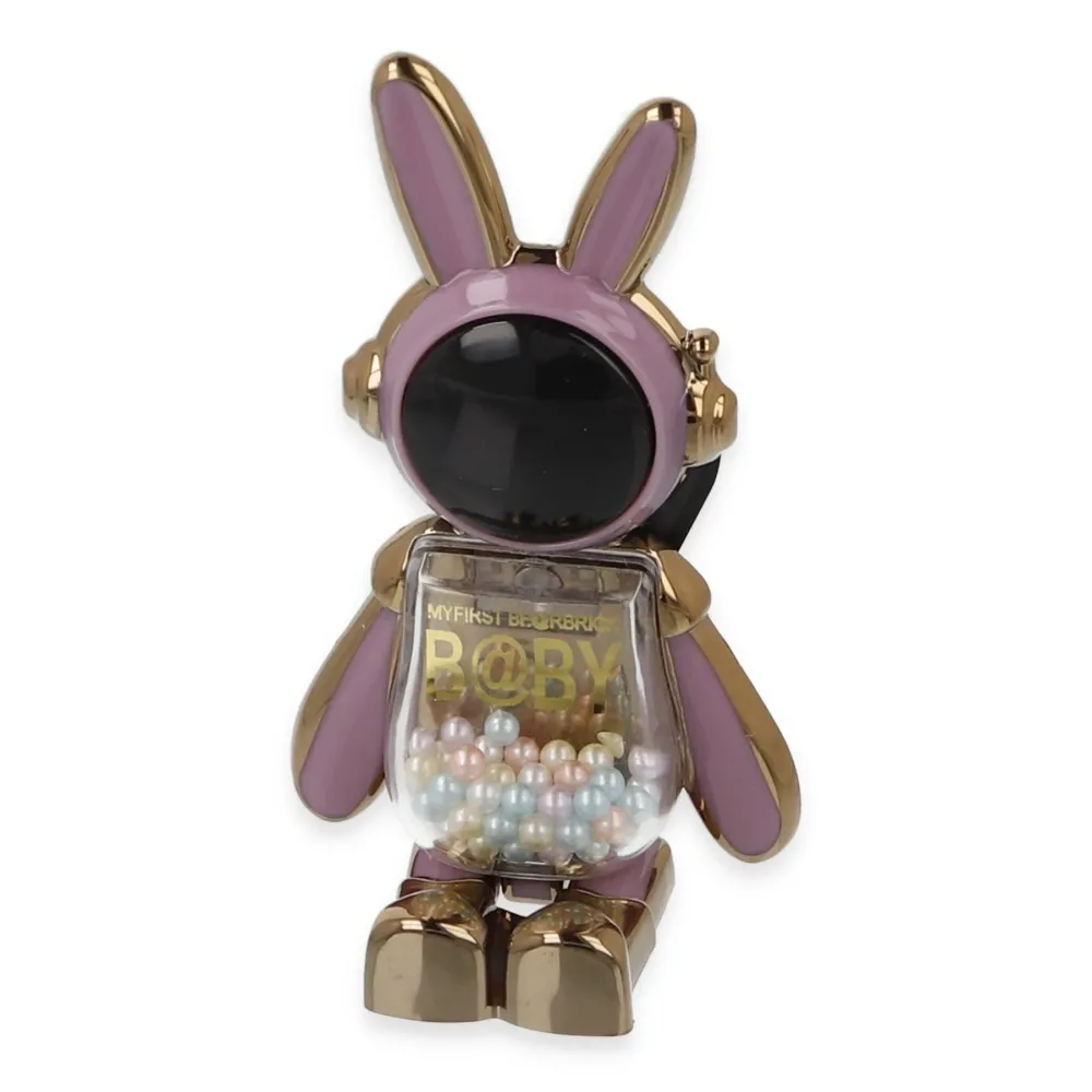 Newface Astro Stand Tavşan Astronot - Mor