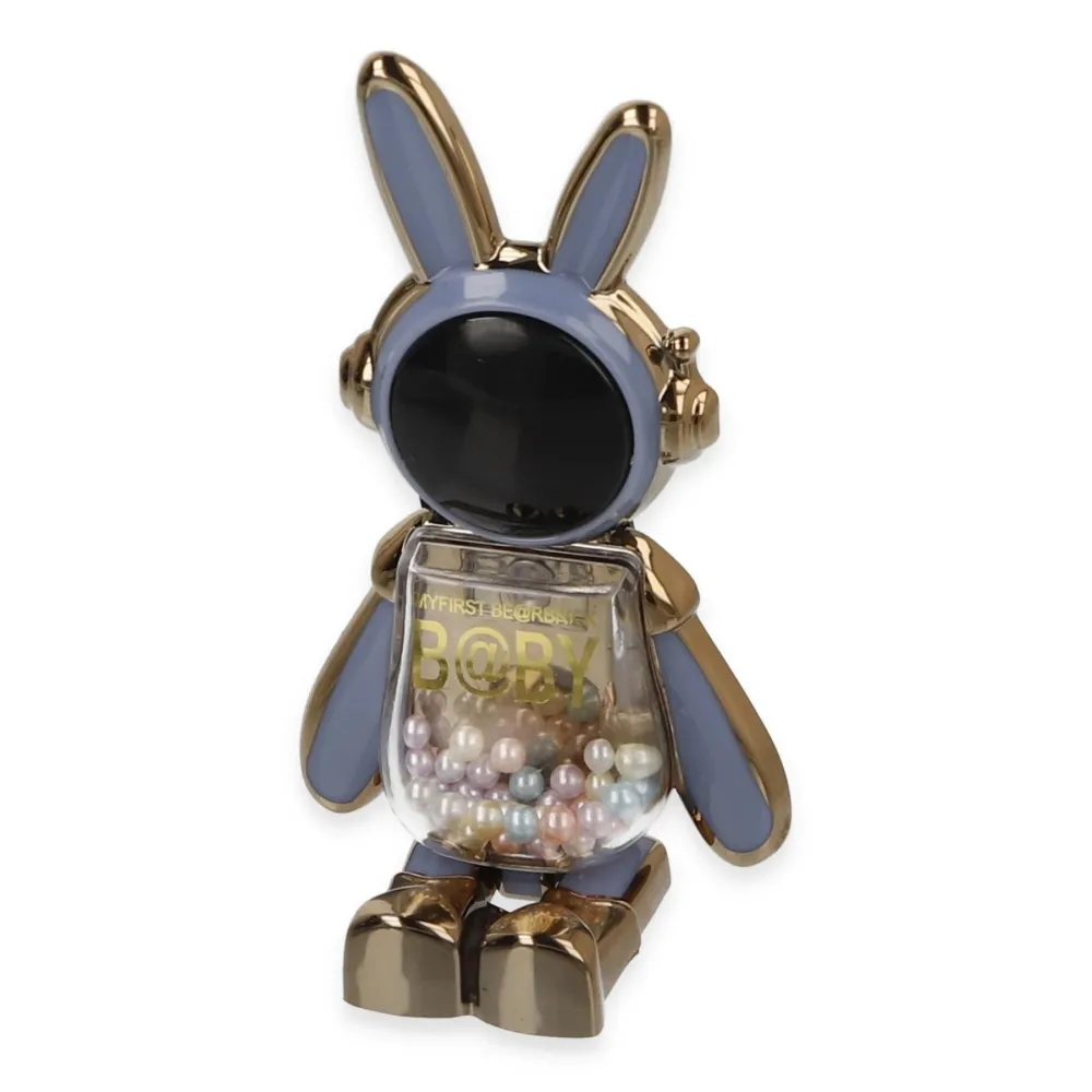 Newface Astro Stand Tavşan Astronot - Açık Mavi