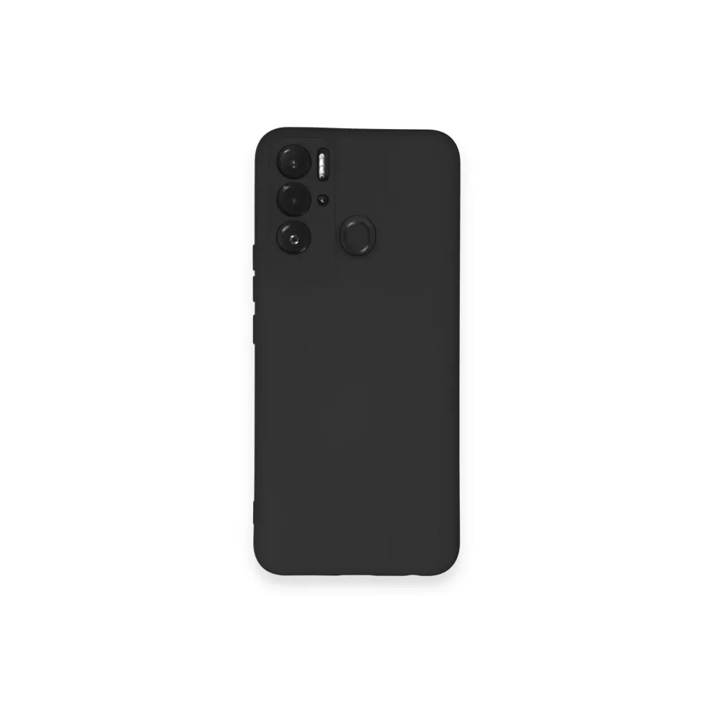 Newface Tecno Pova Neo Kılıf Nano Içi Kadife Silikon - Siyah