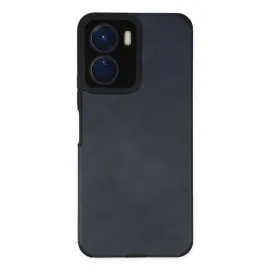 Newface Vivo Y16 Kılıf Loop Deri Silikon - Lacivert