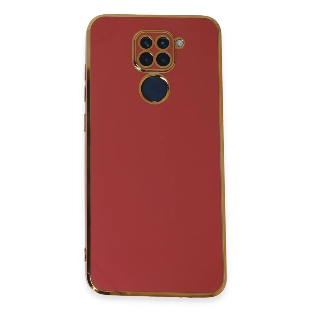 Newface Xiaomi Redmi Note 9 Kılıf Volet Silikon - Kırmızı