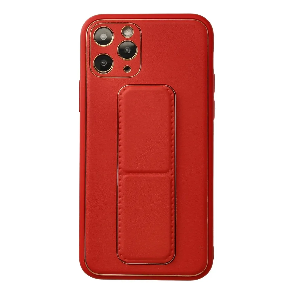 Newface Iphone 11 Pro Kılıf Coco Deri Standlı Kapak - Kırmızı