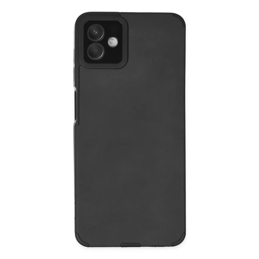 Newface Samsung Galaxy A04 Kılıf Loop Deri Silikon - Siyah