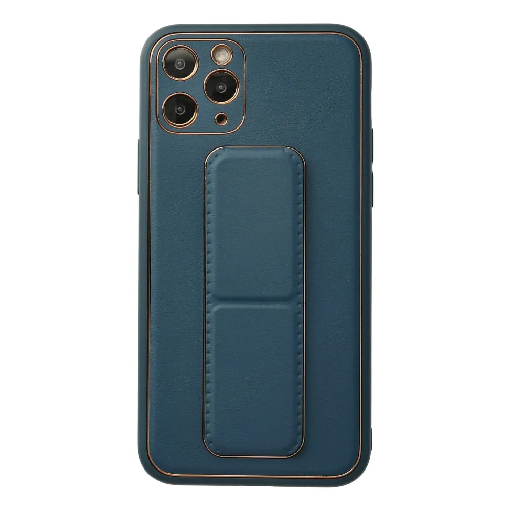 Newface Iphone 11 Pro Kılıf Coco Deri Standlı Kapak - Mavi