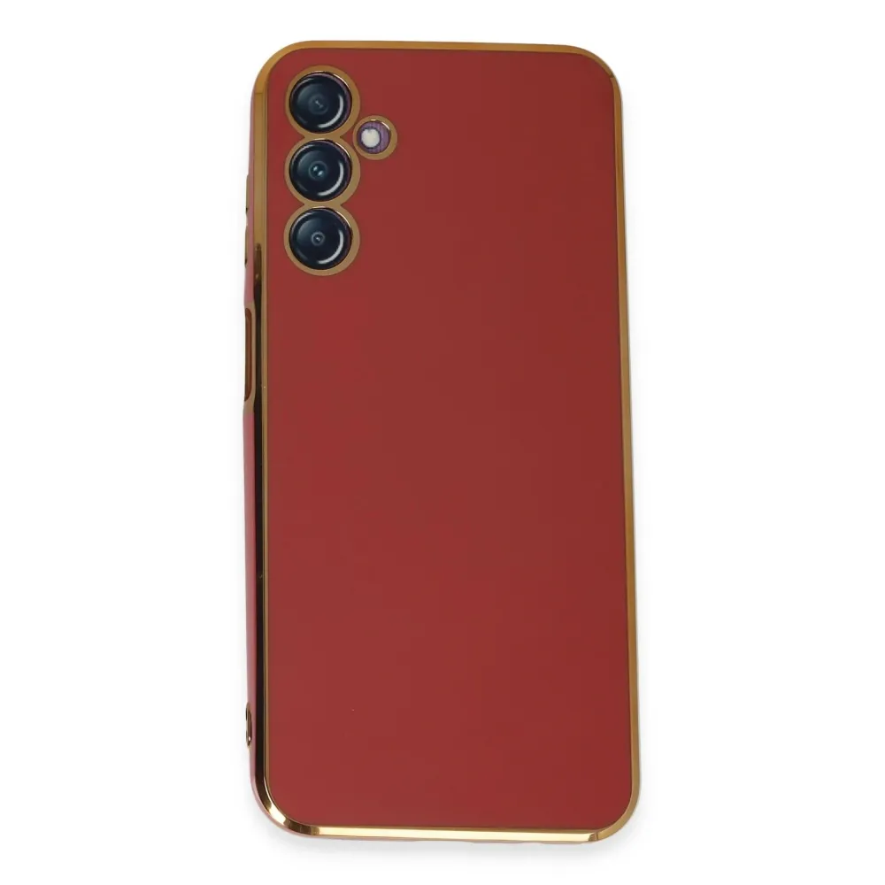 Newface Samsung Galaxy M14 5G Kılıf Volet Silikon - Kırmızı