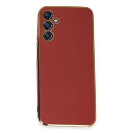 Newface Samsung Galaxy M14 5G Kılıf Volet Silikon - Kırmızı