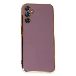 Newface Samsung Galaxy M14 5G Kılıf Volet Silikon - Mor