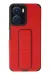 Newface Vivo Y16 Kılıf Mega Standlı Silikon - Kırmızı