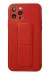 Newface Iphone 12 Pro Kılıf Coco Deri Standlı Kapak - Kırmızı