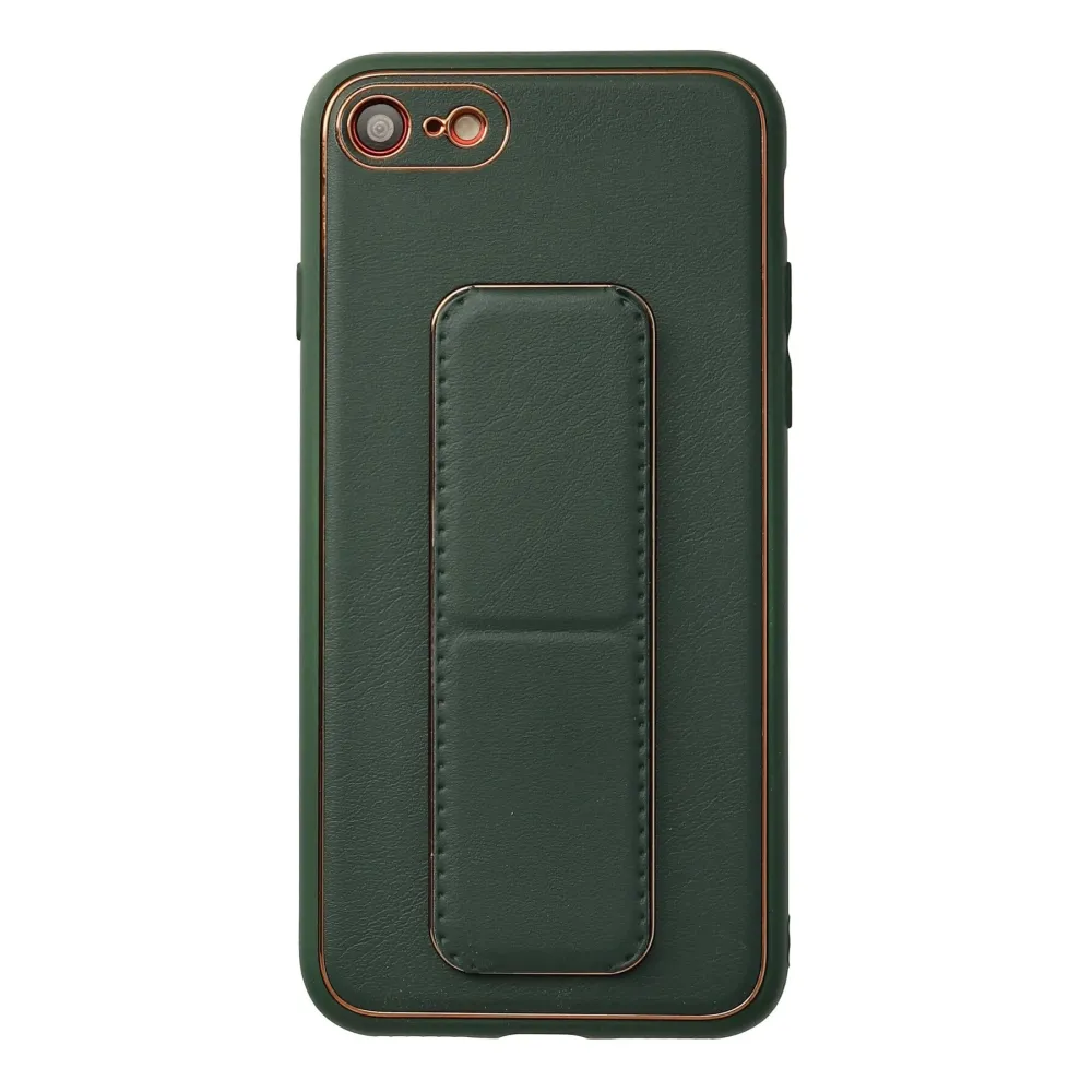 Newface Iphone 7 Kılıf Coco Deri Standlı Kapak - Yeşil
