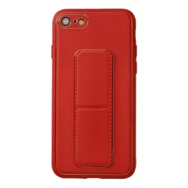 Newface Iphone 7 Kılıf Coco Deri Standlı Kapak - Kırmızı