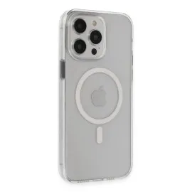 Newface Iphone 15 Pro Max Kılıf Tron Şeffaf Magsafe Kapak - Şeffaf
