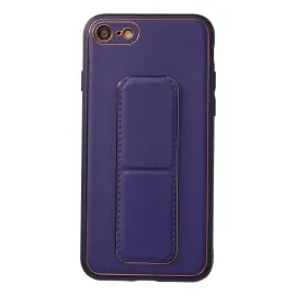 Newface Iphone 7 Kılıf Coco Deri Standlı Kapak - Mor