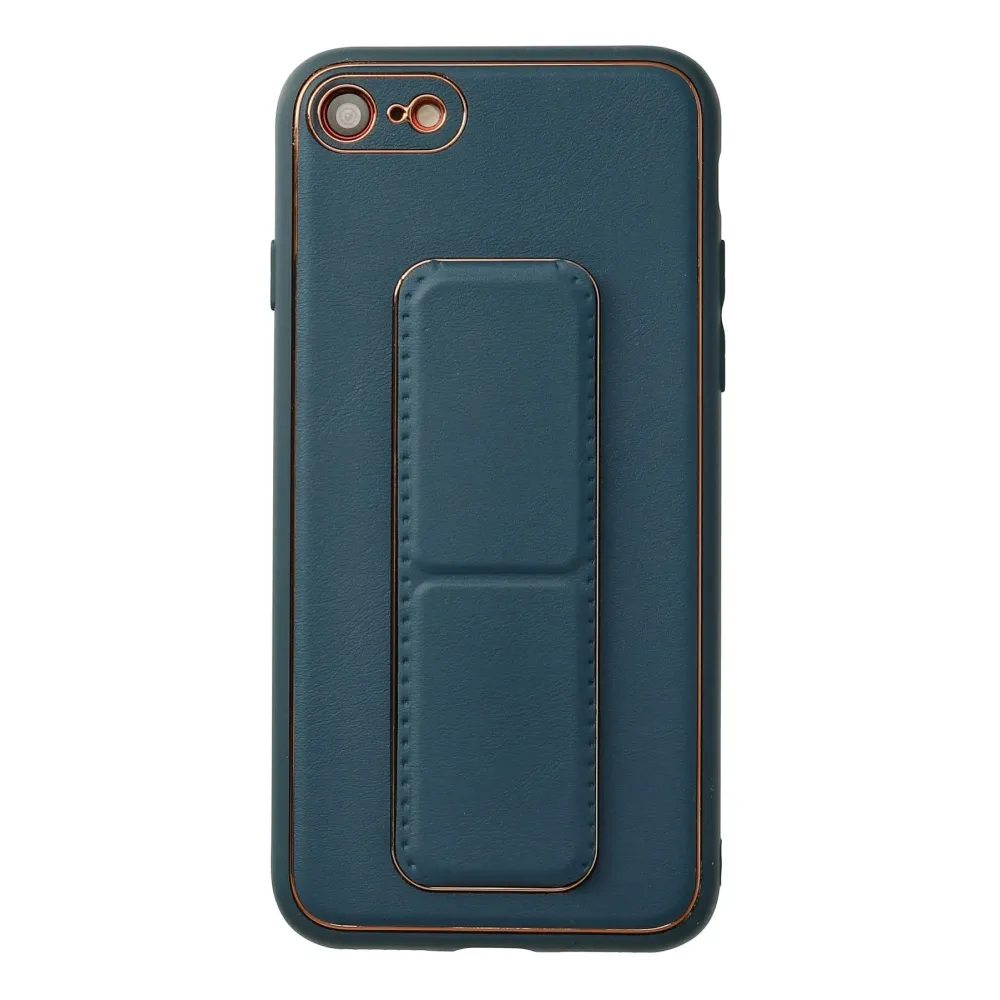 Newface Iphone 7 Kılıf Coco Deri Standlı Kapak - Mavi
