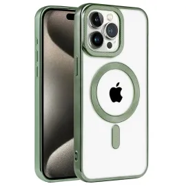 Newface Iphone 14 Pro Max Kılıf Kronos Magsafe Kapak - Koyu Yeşil