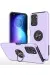 Newface Xiaomi Poco F3 Kılıf Elit Yüzüklü Kapak - Mor
