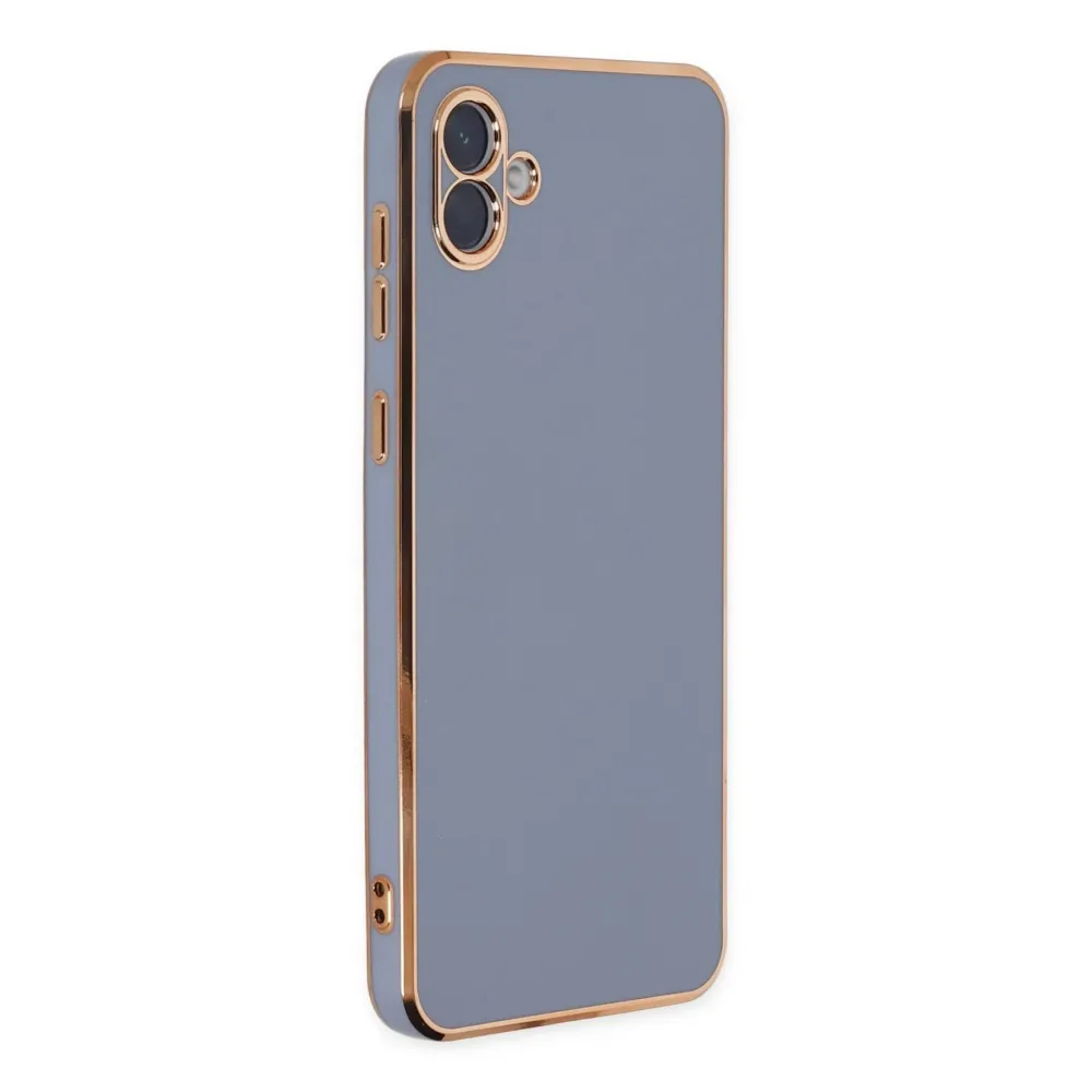 Newface Samsung Galaxy A04 Kılıf Volet Silikon - Mavi