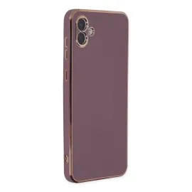 Newface Samsung Galaxy A04 Kılıf Volet Silikon - Mor