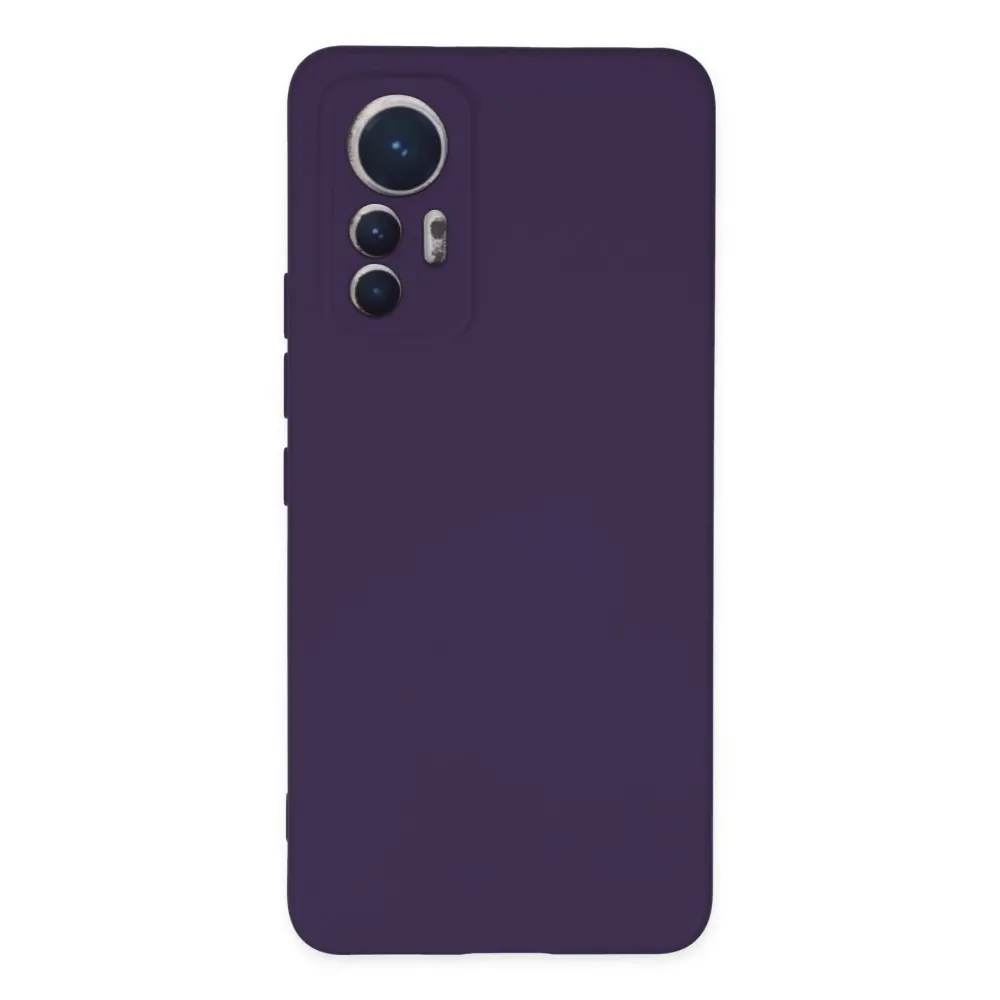 Newface Xiaomi Mi 12 Lite Kılıf Nano Içi Kadife Silikon - Mor