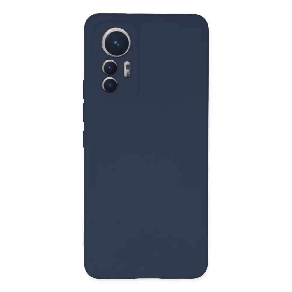 Newface Xiaomi Mi 12 Lite Kılıf Nano Içi Kadife Silikon - Lacivert