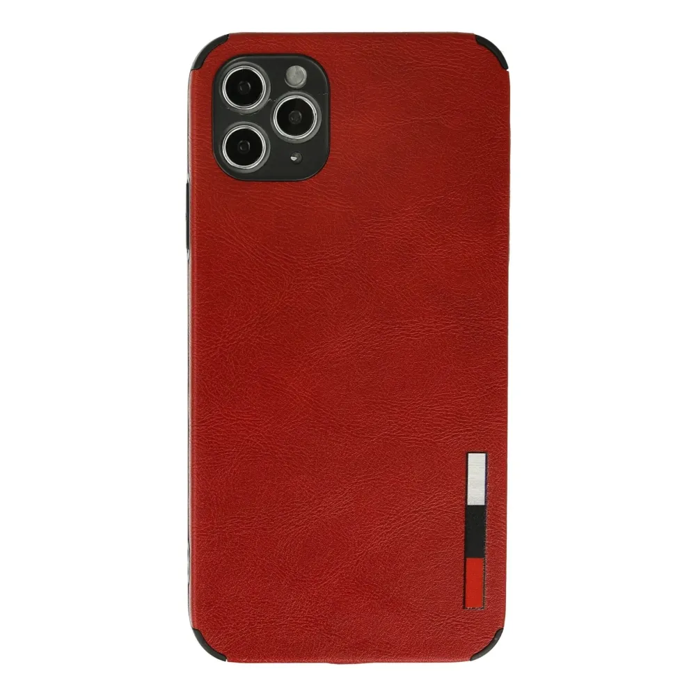 Newface Iphone 11 Pro Max Kılıf Loop Deri Silikon - Kırmızı