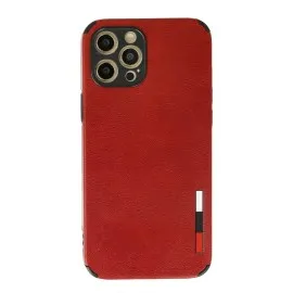 Newface Iphone 12 Pro Kılıf Loop Deri Silikon - Kırmızı