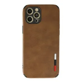 Newface Iphone 12 Pro Max Kılıf Loop Deri Silikon - Kahverengi
