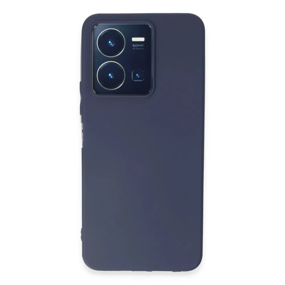 Newface Vivo Y35 Kılıf First Silikon - Lacivert
