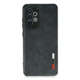 Newface Samsung Galaxy A72 Kılıf Loop Deri Silikon - Lacivert