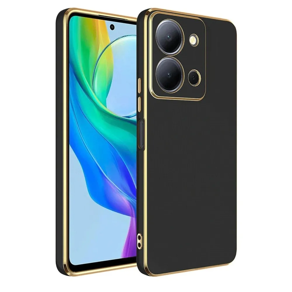 Newface Vivo Y36 Kılıf Volet Silikon - Siyah