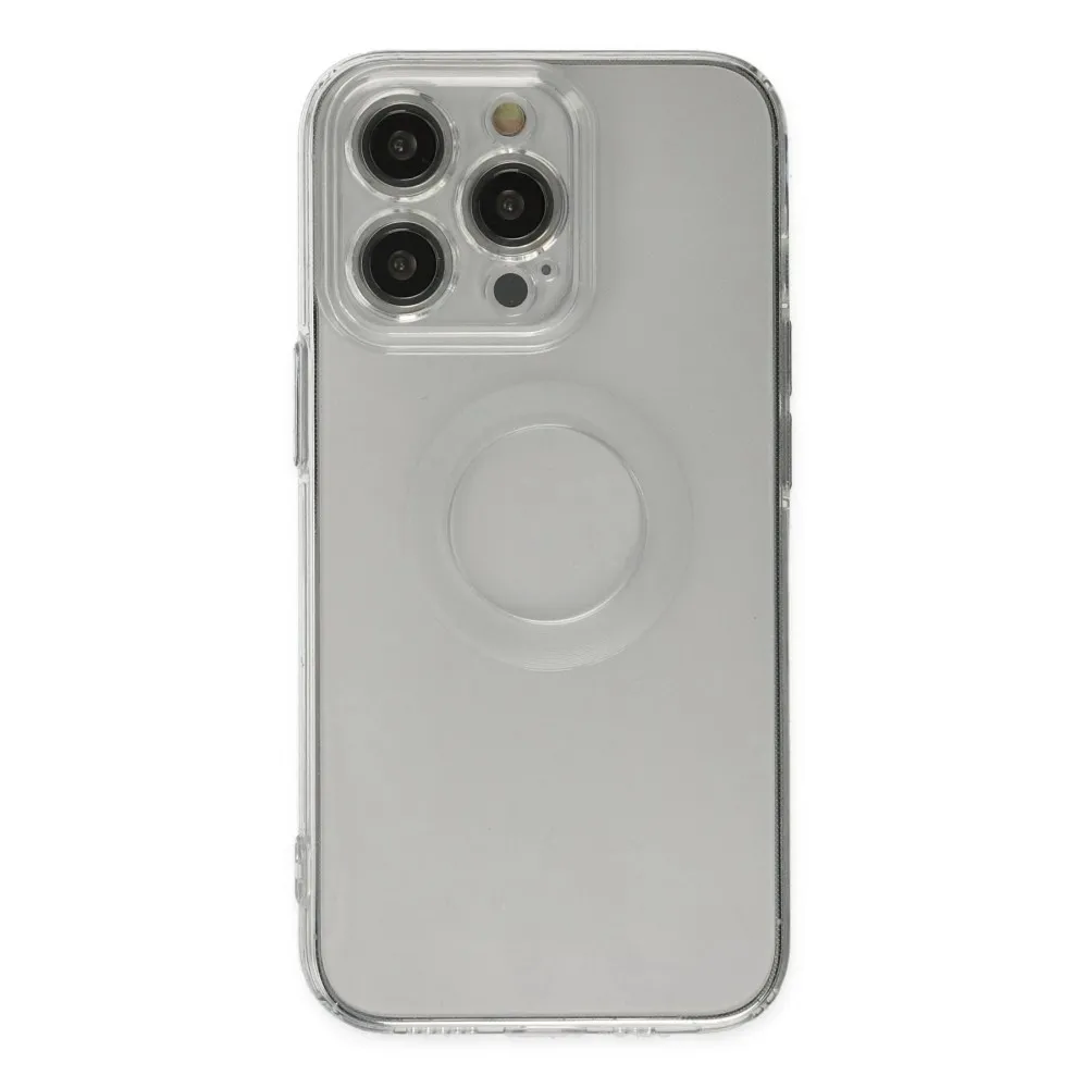 Newface Iphone 13 Pro Kılıf Santa Lens Silikon - Şeffaf