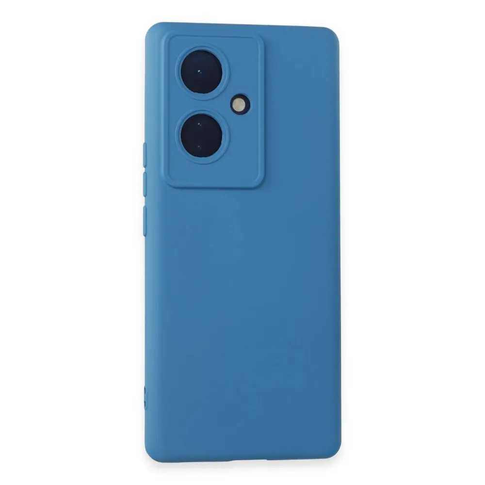 Newface Vivo V29 Lite Kılıf Nano Içi Kadife Silikon - Mavi