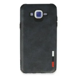 Newface Samsung Galaxy J7 Kılıf Loop Deri Silikon - Lacivert