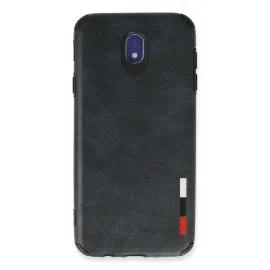 Newface Samsung Galaxy J7 Pro / J730 Kılıf Loop Deri Silikon - Lacivert