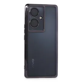 Newface Vivo V29 Lite Kılıf Razer Lensli Silikon - Mor