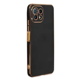 Newface Xiaomi Mi 11 Lite Kılıf Volet Silikon - Siyah