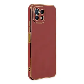 Newface Xiaomi Mi 11 Lite Kılıf Volet Silikon - Kırmızı