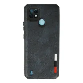 Newface Realme C21 Kılıf Loop Deri Silikon - Lacivert