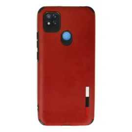 Newface Xiaomi Redmi 9C Kılıf Loop Deri Silikon - Kırmızı