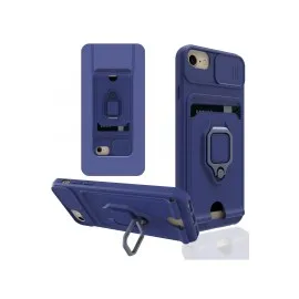 Newface Iphone 7 Kılıf Zuma Kartvizitli Yüzüklü Silikon - Lacivert