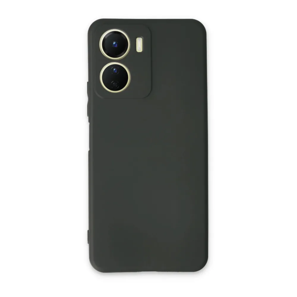 Newface Vivo Y16 Kılıf First Silikon - Koyu Yeşil